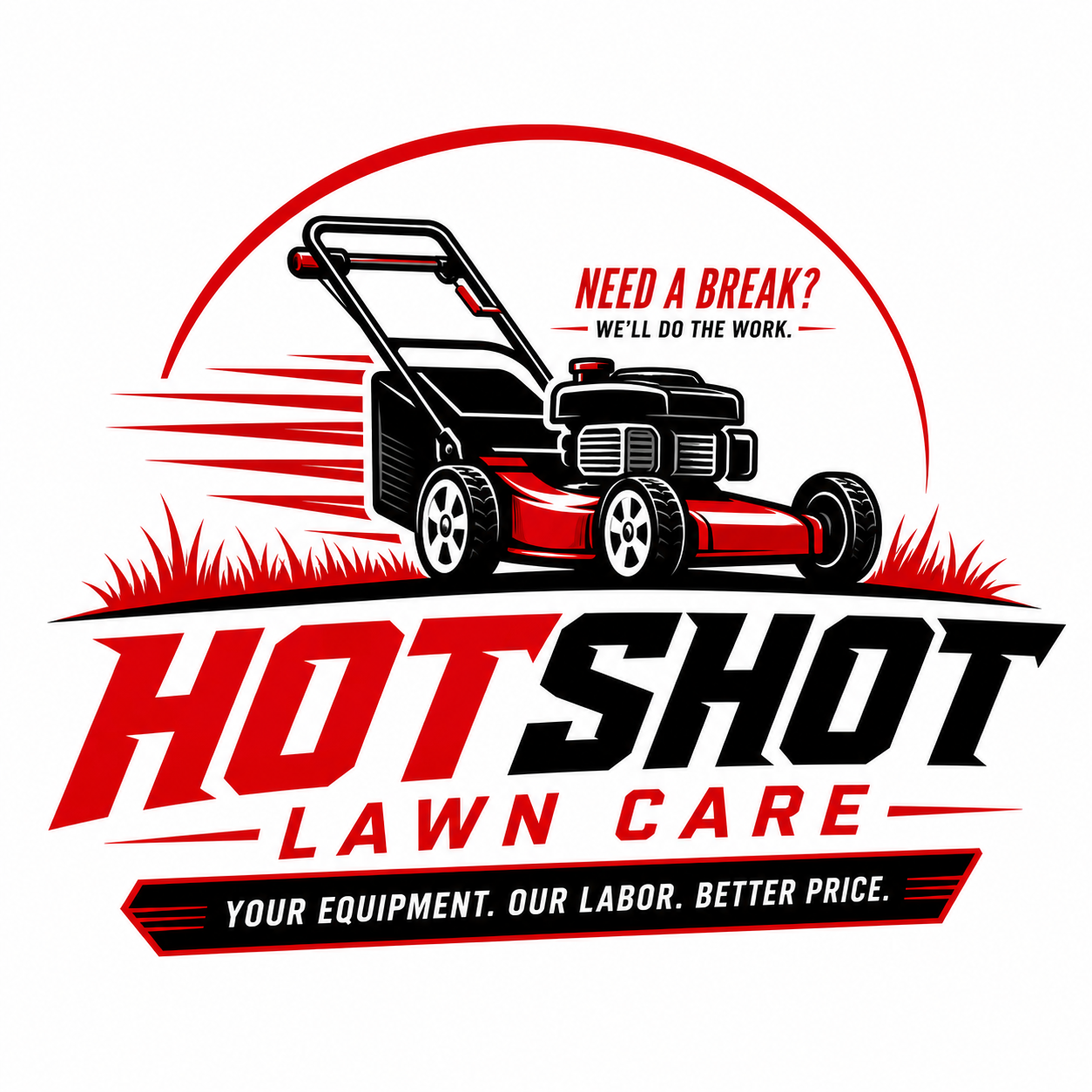 Hot Shot Lawn Care logo